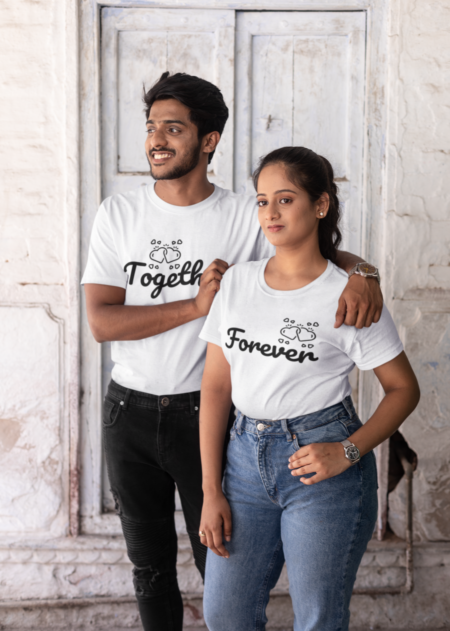 Together Forever Couple T-Shirts by Teescribe - Image 2