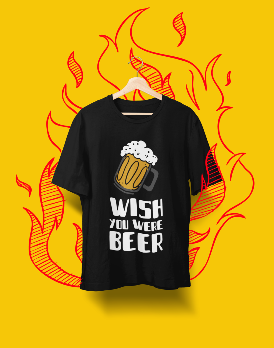 "Wish You Were Beer" Graphic T-Shirt