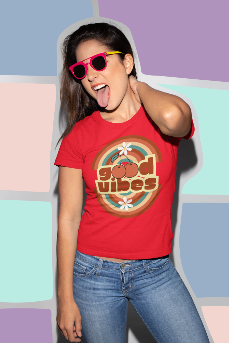 Women's Good Vibe Butterfly T-Shirt by Teescribe - Image 5