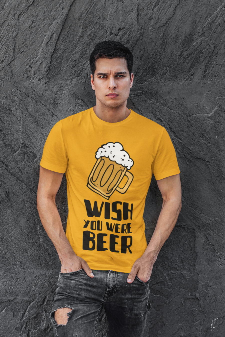 "Wish You Were Beer" Graphic T-Shirt - Image 7