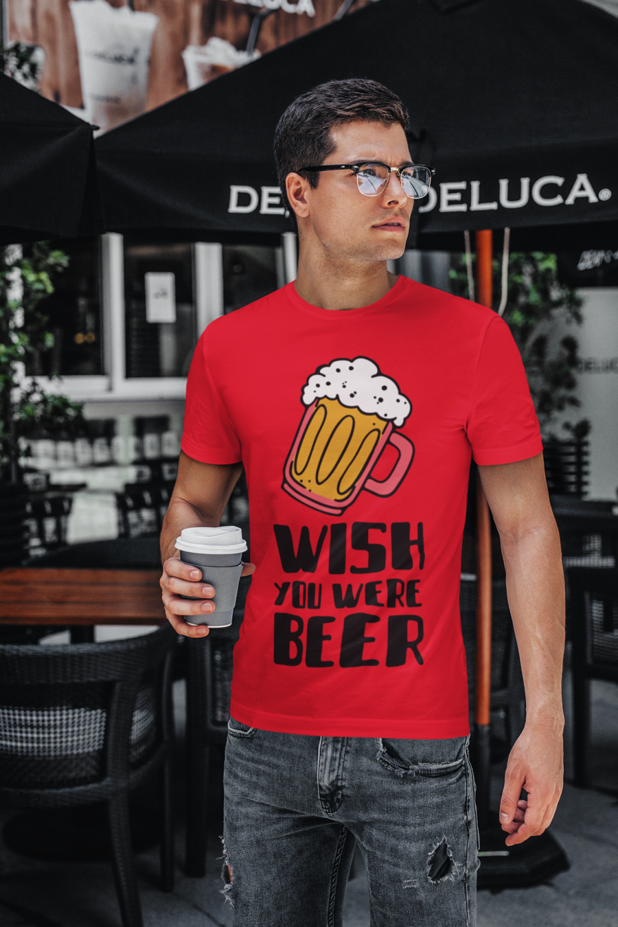 "Wish You Were Beer" Graphic T-Shirt - Image 14