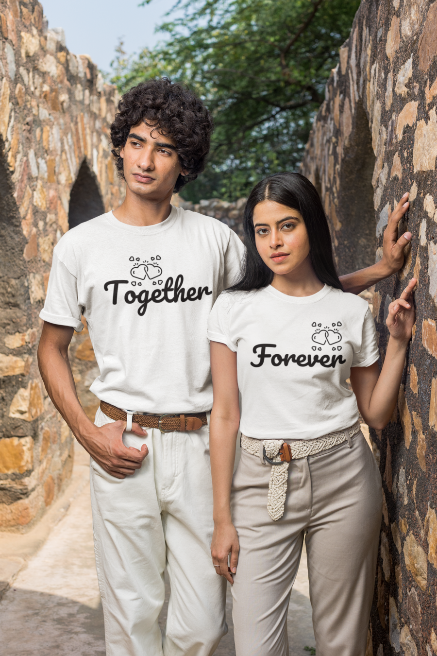 Together Forever Couple T-Shirts by Teescribe