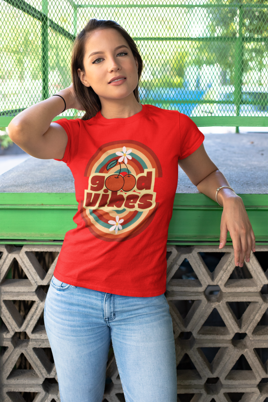 Women's Good Vibe Butterfly T-Shirt by Teescribe - Image 9