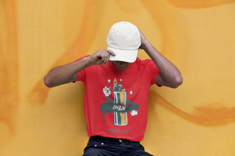 "Chillin'g Thug Life" Graphic T-Shirt by Teescribe - Image 11
