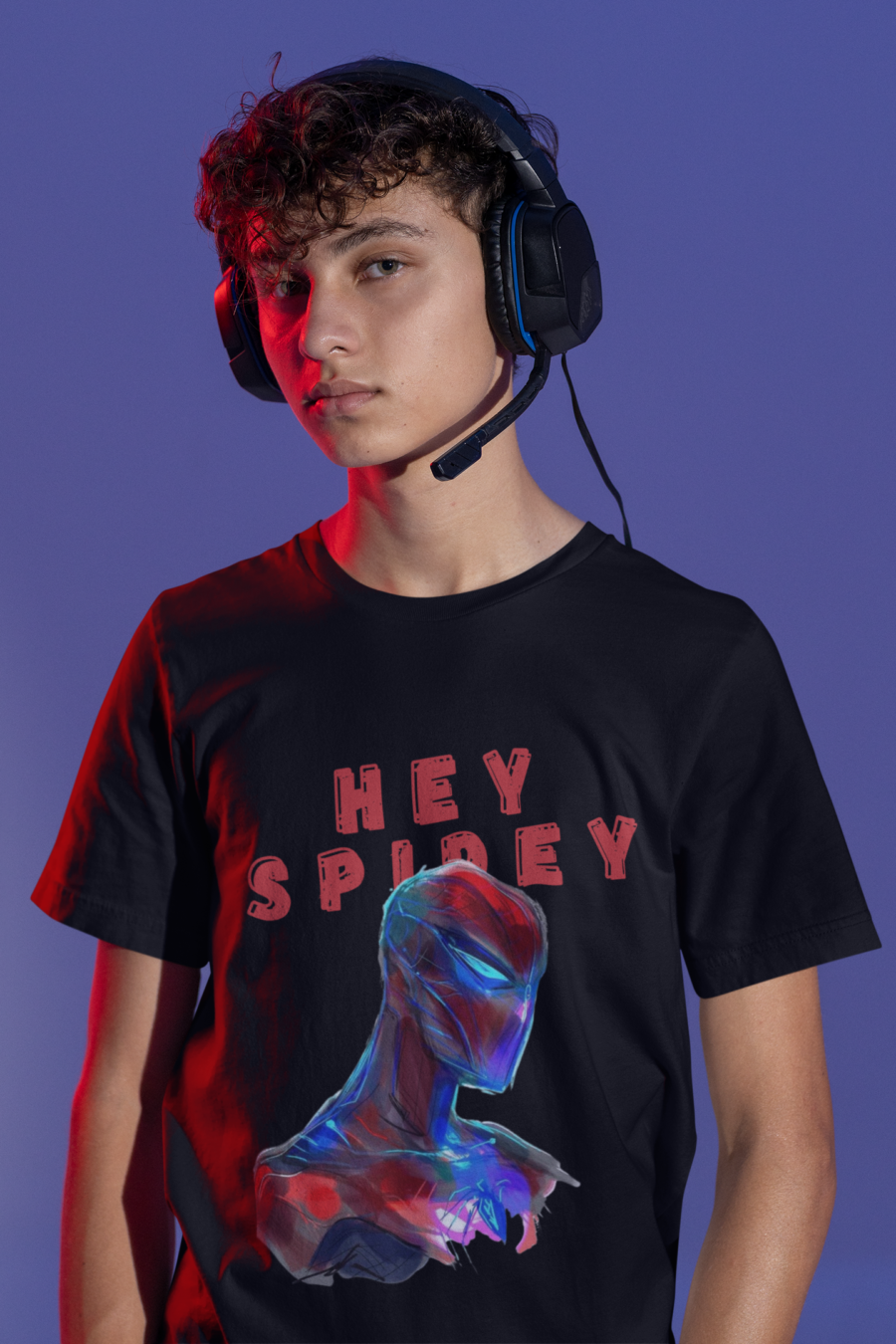 "Hey Spidey" Spider-Man Inspired T-Shirt by Teescribe - Image 9