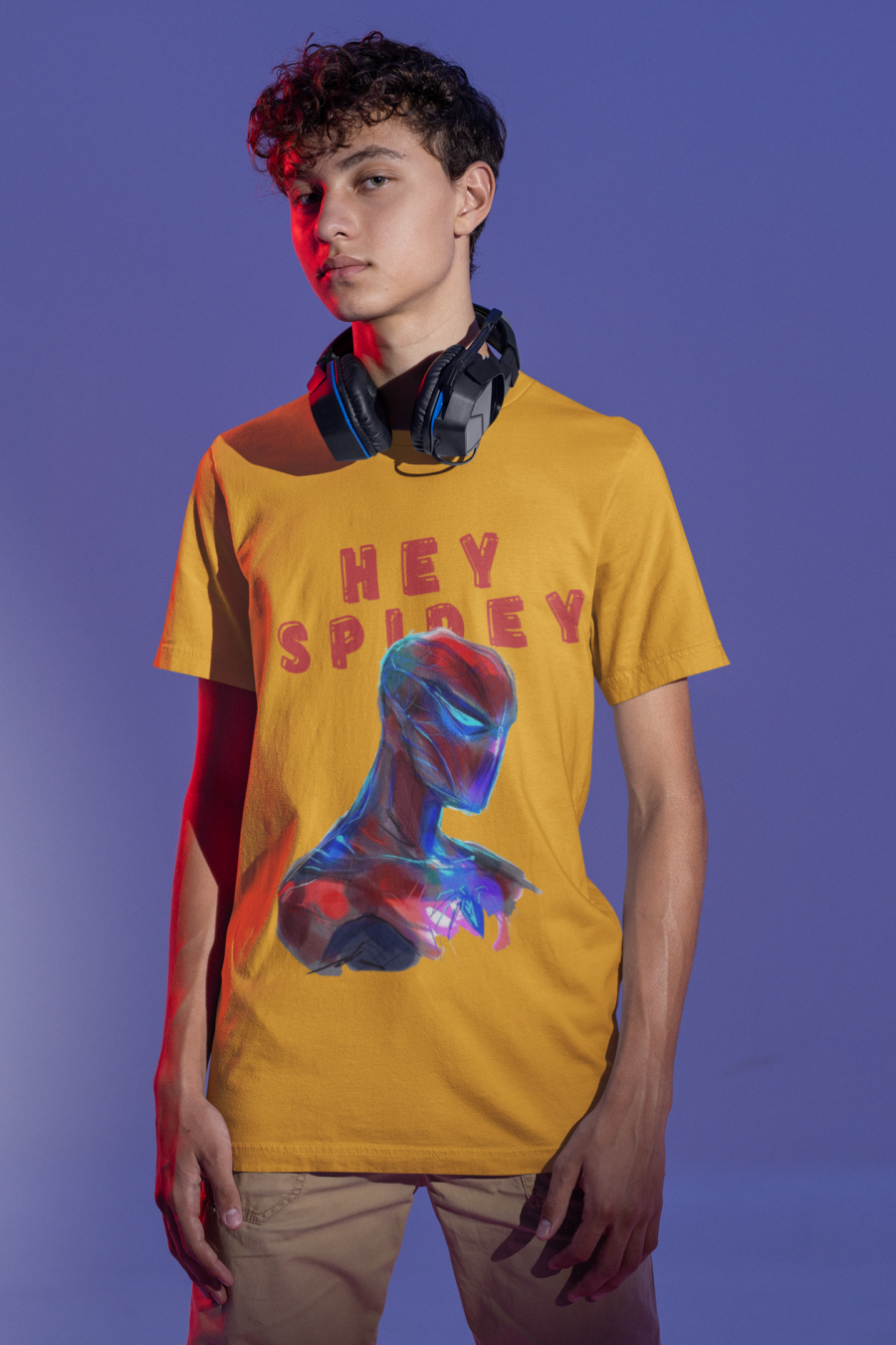 "Hey Spidey" Spider-Man Inspired T-Shirt by Teescribe - Image 5