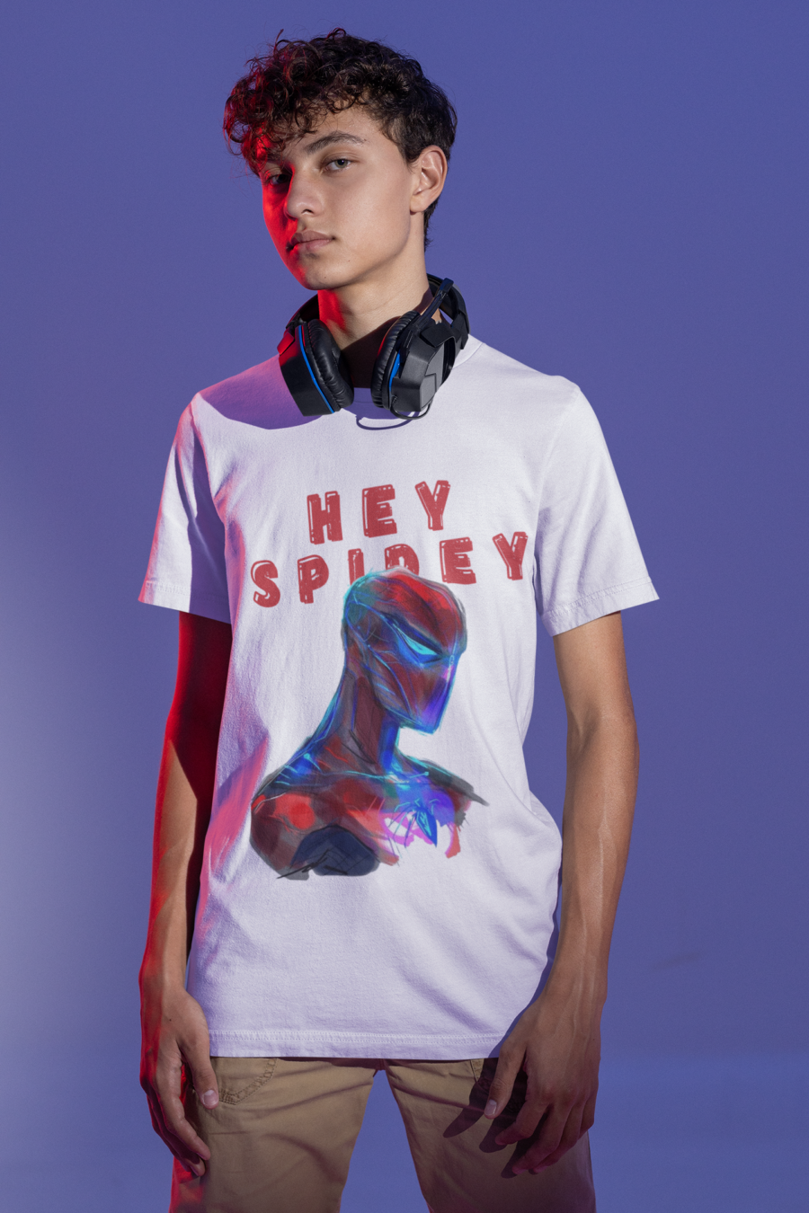 "Hey Spidey" Spider-Man Inspired T-Shirt by Teescribe - Image 6