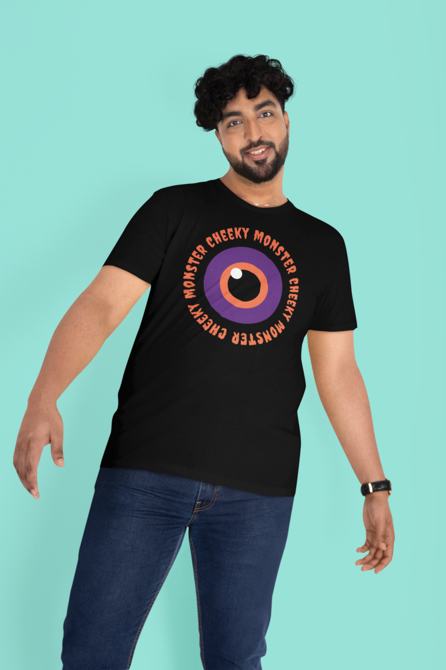 Cheeky Monster Men's T-shirt – Funny & Playful Graphic Tee for Men | Teescribe - Image 3