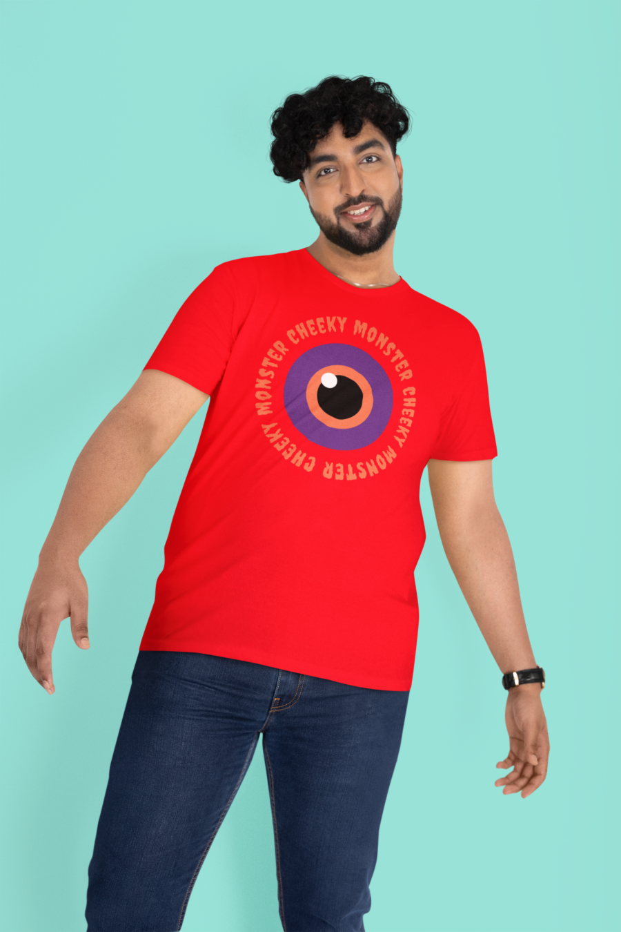 Cheeky Monster Men's T-shirt – Funny & Playful Graphic Tee for Men | Teescribe - Image 2