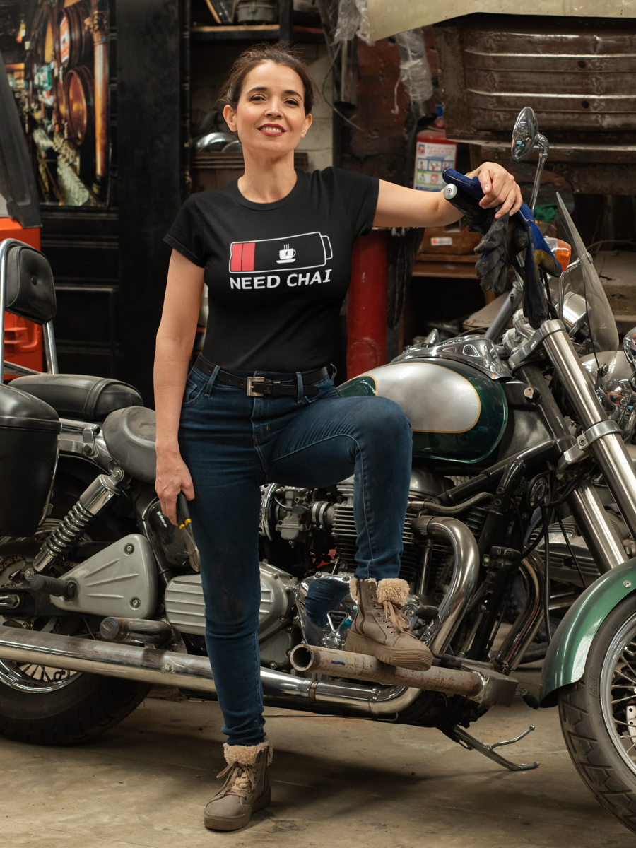 "Need Chai" Battery Graphic T-Shirt for Tea Lovers | Teescribe - Image 8