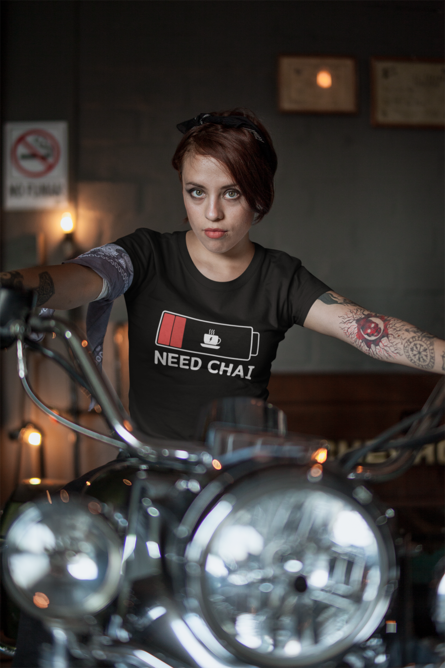 "Need Chai" Battery Graphic T-Shirt for Tea Lovers | Teescribe - Image 5