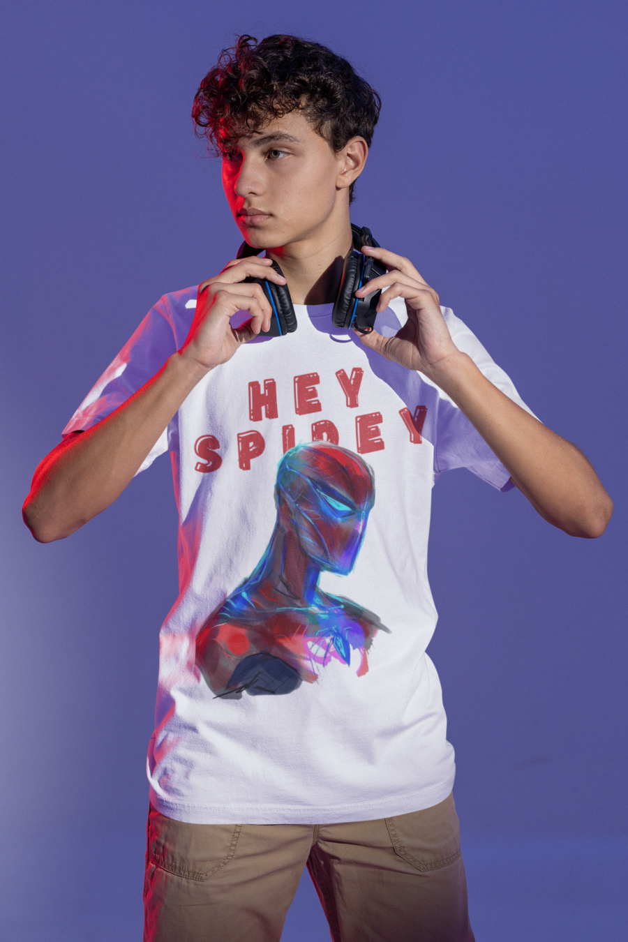 "Hey Spidey" Spider-Man Inspired T-Shirt by Teescribe