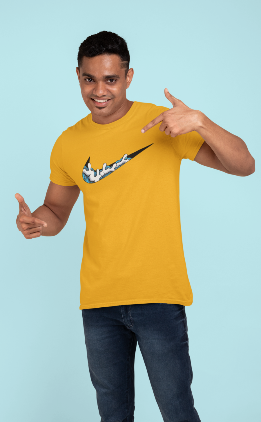  Stylish Wave-Inspired Graphic T-Shirt for Men-Teescribe - Image 11