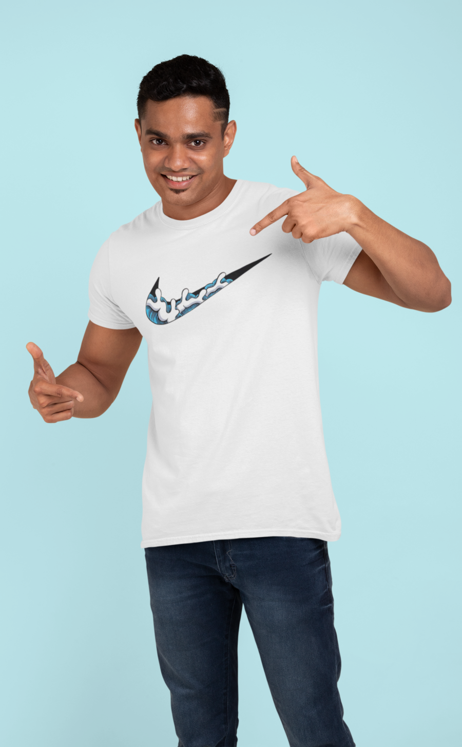  Stylish Wave-Inspired Graphic T-Shirt for Men-Teescribe - Image 10