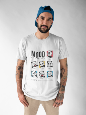 Mood of the Day Panda T-Shirt – Fun Weekly Expression Tee | Teescribe